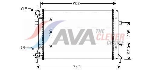 Radiateur moteur (Radiateur de refroidissement) AVA Deutschland GmbH ref. VN2228