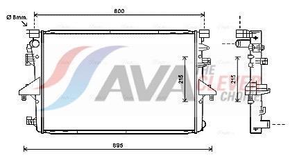 Radiateur moteur (Radiateur de refroidissement) AVA Deutschland GmbH ref. VNA2317
