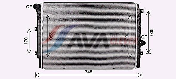 Radiateur moteur (Radiateur de refroidissement) AVA Deutschland GmbH VN2414