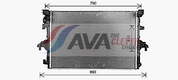 Radiateur moteur (Radiateur de refroidissement) AVA Deutschland GmbH ref. VN2436