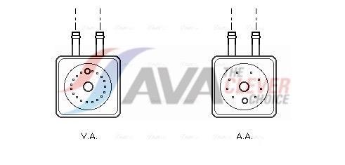 Radiateur d'huile moteur (Refroidisseur d'huile moteur) AVA Deutschland GmbH ref. VN3148