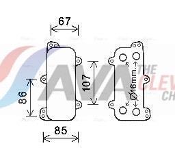 Radiateur d'huile moteur (Refroidisseur d'huile moteur) AVA Deutschland GmbH ref. VN3392