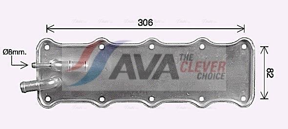 Intercooler, échangeur (Refroidisseur d'air) AVA Deutschland GmbH ref. VN4421