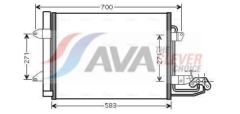 Condenseur, climatisation (Radiateur de climatisation) AVA Deutschland GmbH ref. VN5211D