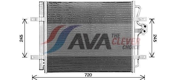 Condenseur, climatisation (Radiateur de climatisation) AVA Deutschland GmbH ref. VN5433D