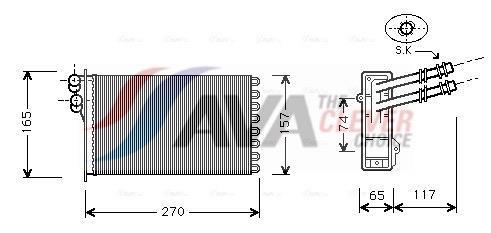 Radiateur de chauffage AVA Deutschland GmbH ref. VN6175