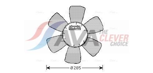 Ventilateur de refroidissement du moteur (Motoventilateur) AVA Deutschland GmbH VN7525