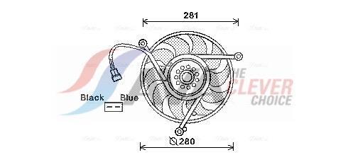 Ventilateur de refroidissement du moteur (Motoventilateur) AVA Deutschland GmbH VN7531