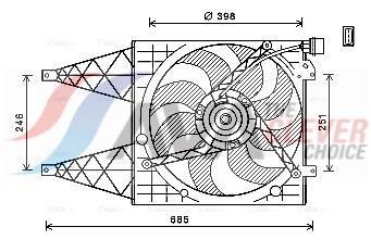 Ventilador do motor AVA Deutschland GmbH ref. VN7532