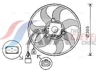 Ventilateur de refroidissement du moteur (Motoventilateur) AVA Deutschland GmbH VN7534
