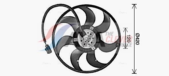 Ventilateur de refroidissement du moteur (Motoventilateur) AVA Deutschland GmbH VN7547
