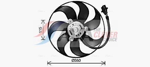 Ventilateur de refroidissement du moteur (Motoventilateur) AVA Deutschland GmbH VN7553