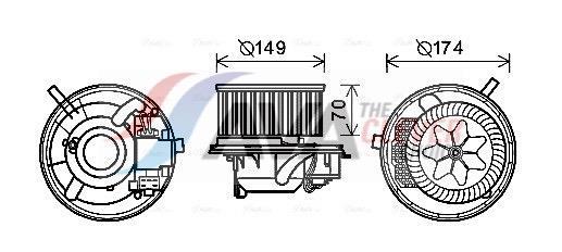 Ventilador habitáculo AVA Deutschland GmbH ref. VN8341