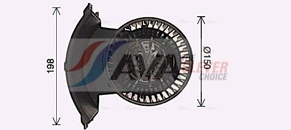 Pulseur d'air habitacle (Ventilateur habitacle) AVA Deutschland GmbH ref. VN8411