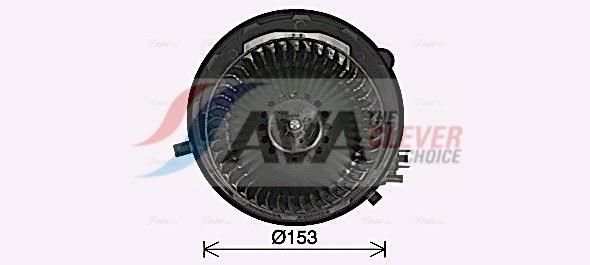 Pulseur d'air habitacle (Ventilateur habitacle) AVA Deutschland GmbH ref. VN8432