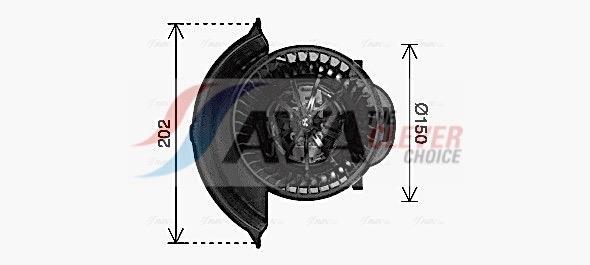 Pulseur d'air habitacle (Ventilateur habitacle) AVA Deutschland GmbH ref. VN8435