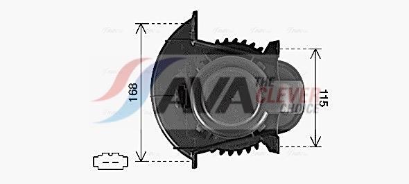 Pulseur d'air habitacle (Ventilateur habitacle) AVA Deutschland GmbH ref. VN8435