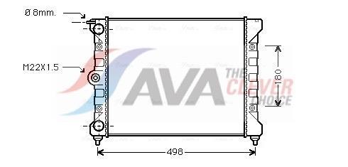 Radiateur moteur (Radiateur de refroidissement) AVA Deutschland GmbH ref. VNA2039