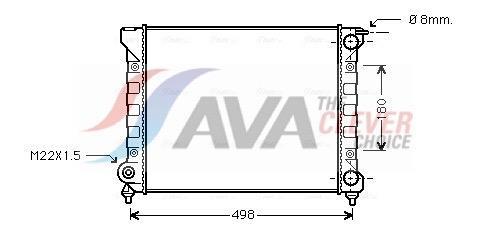 Radiateur moteur (Radiateur de refroidissement) AVA Deutschland GmbH ref. VNA2040