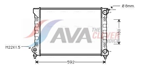 Radiateur moteur (Radiateur de refroidissement) AVA Deutschland GmbH ref. VNA2045