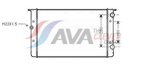 Radiateur moteur (Radiateur de refroidissement) AVA Deutschland GmbH ref. VNA2104