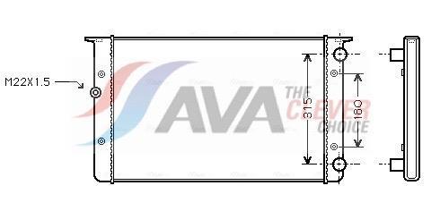 Radiateur moteur (Radiateur de refroidissement) AVA Deutschland GmbH ref. VNA2105