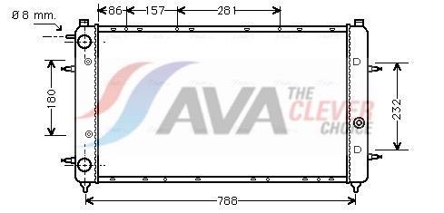 Radiateur moteur (Radiateur de refroidissement) AVA Deutschland GmbH ref. VNA2114