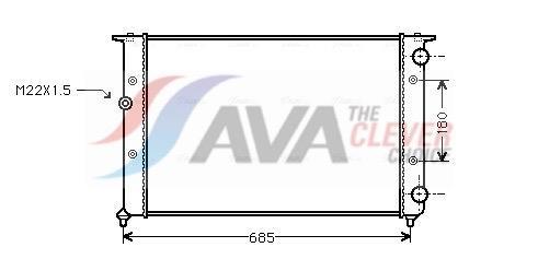 Radiateur moteur (Radiateur de refroidissement) AVA Deutschland GmbH ref. VNA2116