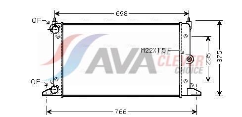 Radiateur moteur (Radiateur de refroidissement) AVA Deutschland GmbH ref. VNA2188