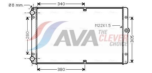 Radiateur moteur (Radiateur de refroidissement) AVA Deutschland GmbH VNA2245