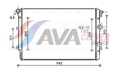 Radiateur moteur (Radiateur de refroidissement) AVA Deutschland GmbH ref. VNA2324