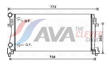 Radiateur moteur (Radiateur de refroidissement) AVA Deutschland GmbH ref. VNA2340