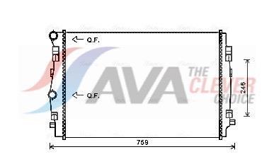 Radiateur moteur (Radiateur de refroidissement) AVA Deutschland GmbH ref. VNA2344