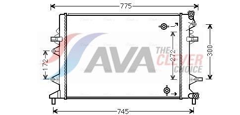 Radiateur moteur (Radiateur de refroidissement) AVA Deutschland GmbH ref. VNA2370
