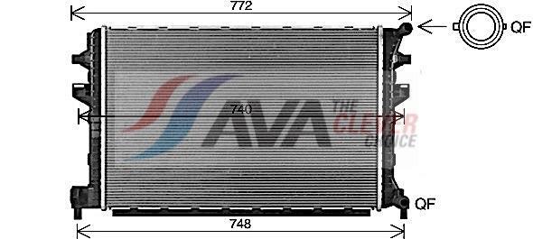 Radiateur moteur (Radiateur de refroidissement) AVA Deutschland GmbH ref. VNA2383