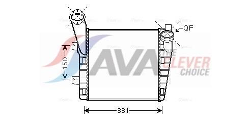 Intercooler, échangeur (Refroidisseur d'air) AVA Deutschland GmbH VNA4234