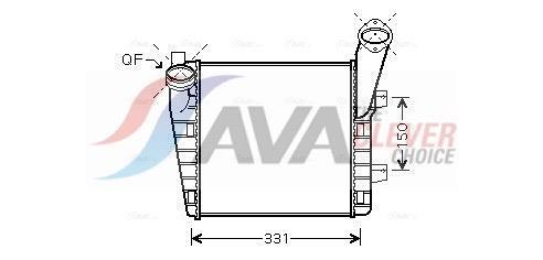 Intercooler, échangeur (Refroidisseur d'air) AVA Deutschland GmbH ref. VNA4235