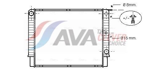 Radiateur moteur (Radiateur de refroidissement) AVA Deutschland GmbH ref. VO2087