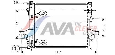 Radiateur moteur (Radiateur de refroidissement) AVA Deutschland GmbH ref. VO2133
