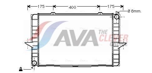 Radiateur moteur (Radiateur de refroidissement) AVA Deutschland GmbH ref. VO2148