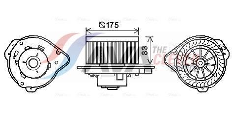 Ventilador habitáculo AVA Deutschland GmbH ref. VO8174