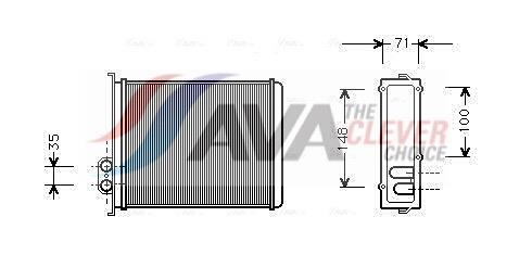 Radiateur de chauffage AVA Deutschland GmbH ref. VOA6085