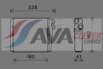 Radiateur de chauffage AVA Deutschland GmbH ref. VOA6163