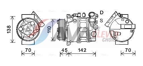 Compressor de climatização AVA Deutschland GmbH ref. VOAK192