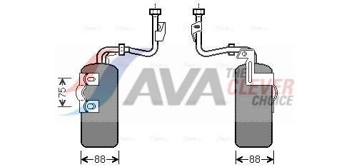 Filtre déshydrateur du circuit de climatisation AVA Deutschland GmbH ref. VOD165