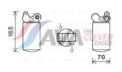 Filtre déshydrateur du circuit de climatisation AVA Deutschland GmbH ref. VOD185