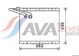 Evaporateur climatisation AVA Deutschland GmbH ref. VOV157
