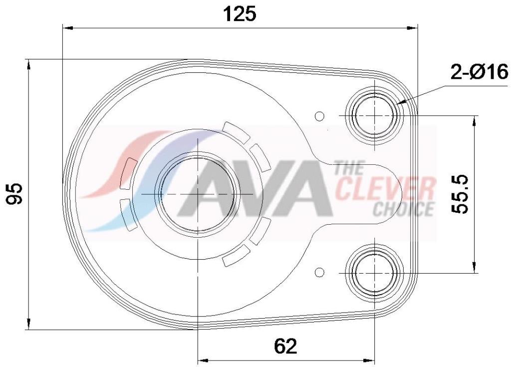 Radiateur d'huile moteur (Refroidisseur d'huile moteur) AVA Deutschland GmbH ref. CR3150