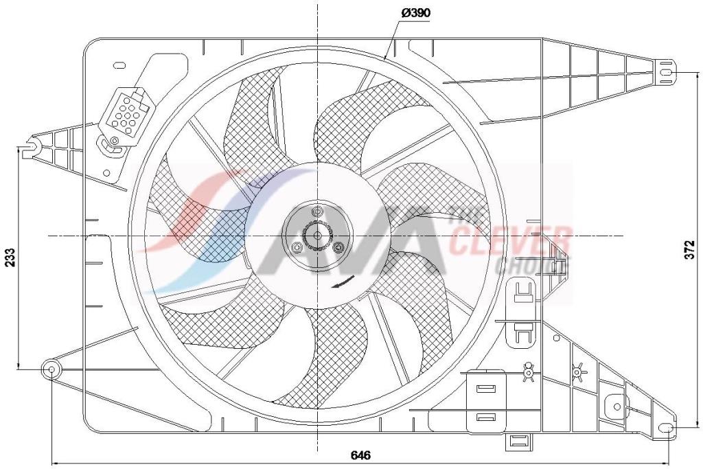 Ventilador do motor AVA Deutschland GmbH ref. DA7025