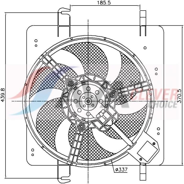 Ventilador do motor AVA Deutschland GmbH ref. FD7515